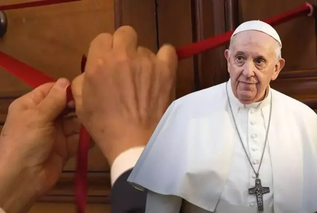 Papa Franciscus'un odaları mühürlendi;