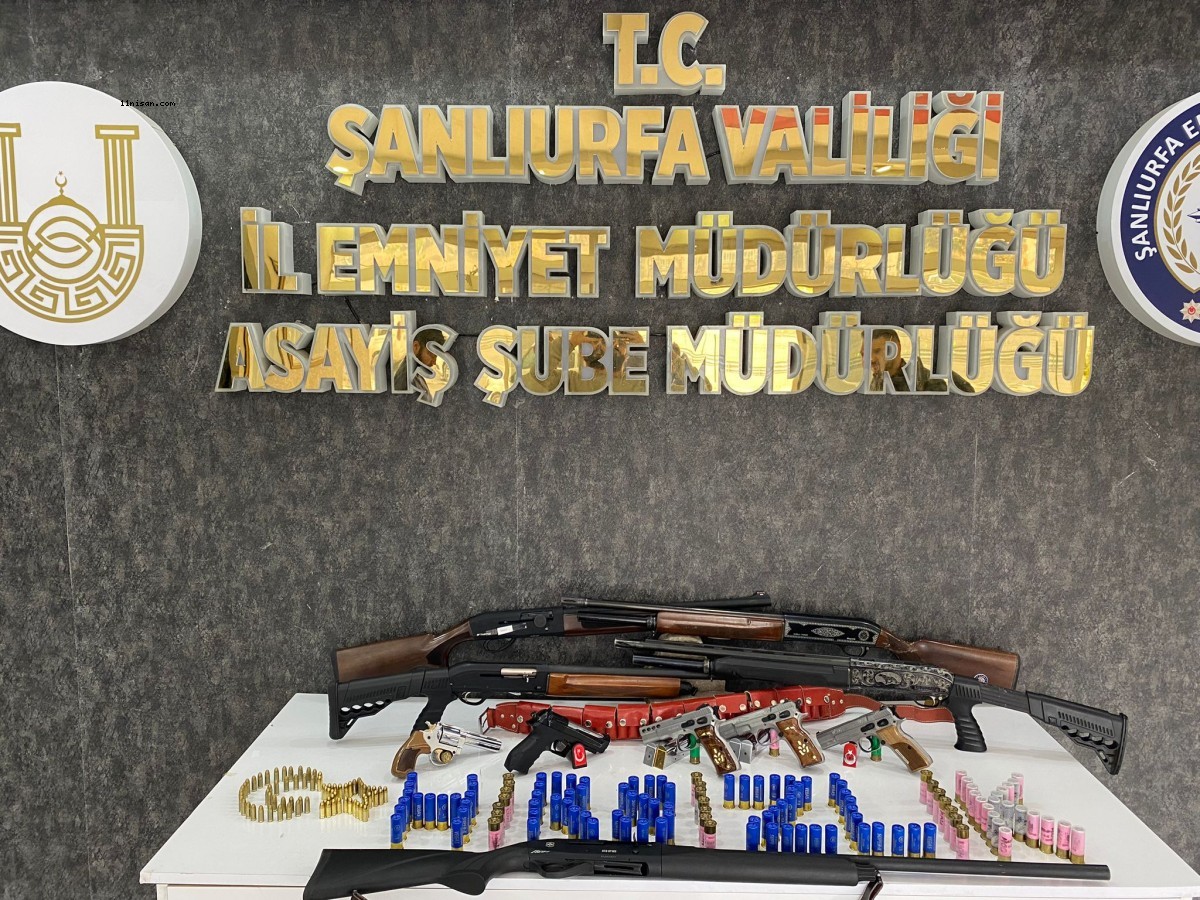 Şanlıurfa merkezli 5 ilde silah kaçakçılığı operasyonu;