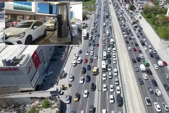 6.2 'LİK DEPREMİN ARDINDAN TRAFİK KAOSU!;