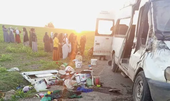 Urfalı tarım işçileri Mardin’de kaza yaptı: Ölü ve yaralılar var