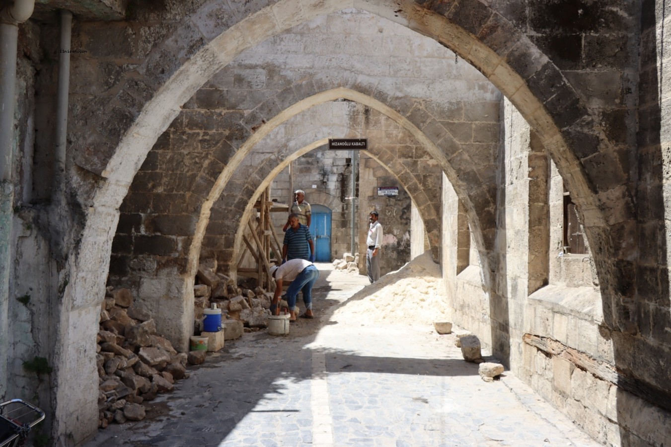 Cıncıklı Hamamı'nda restorasyon çalışmaları sürüyor;
