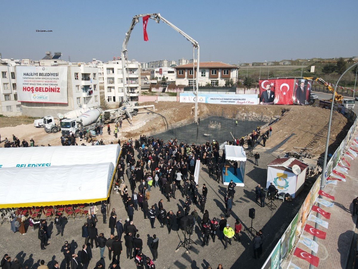 Haliliye İlçe Emniyet Müdürlüğü Hizmet Binasının temeli atıldı;