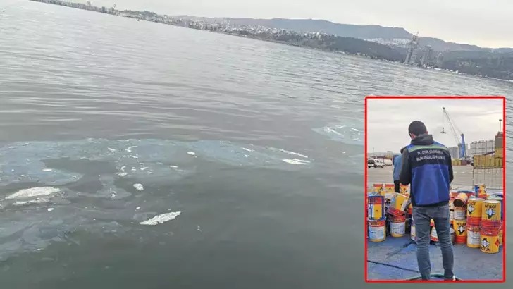 İzmir Körfezi'nde denizi kirleten firmaya 8,3 milyon lira ceza;