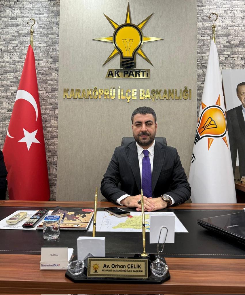 AK Parti Karaköprü İlçe Başkanı Orhan Çelik Görevine Başladı;