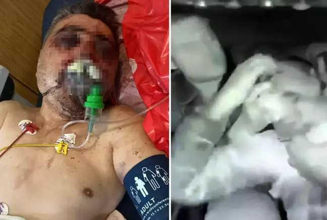 İNGİLİZ BOKSÖRÜN TÜRK ŞÖFÖRÜ KOMALIK ETTİĞİ ANLAR KAMERADA;