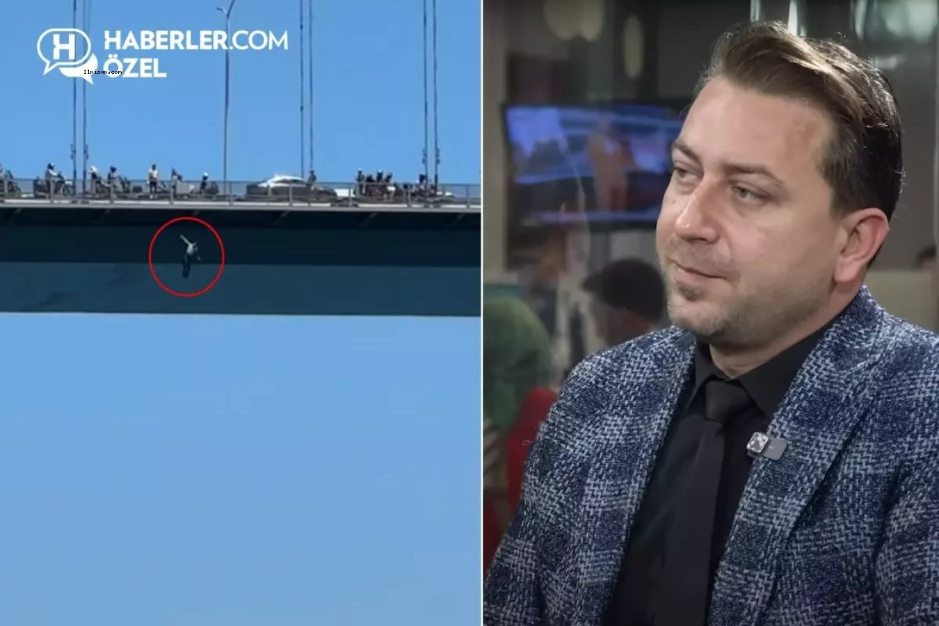 KÖPRÜDEN ATLAYAN İŞ İNSANIN HAYATI DRAM ÇIKTI