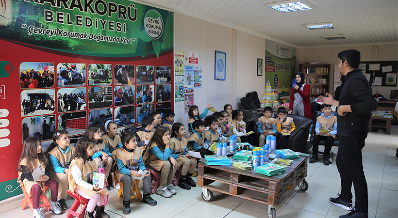 Karaköprü’de çocuklara çevre koruma eğitimleri verildi;