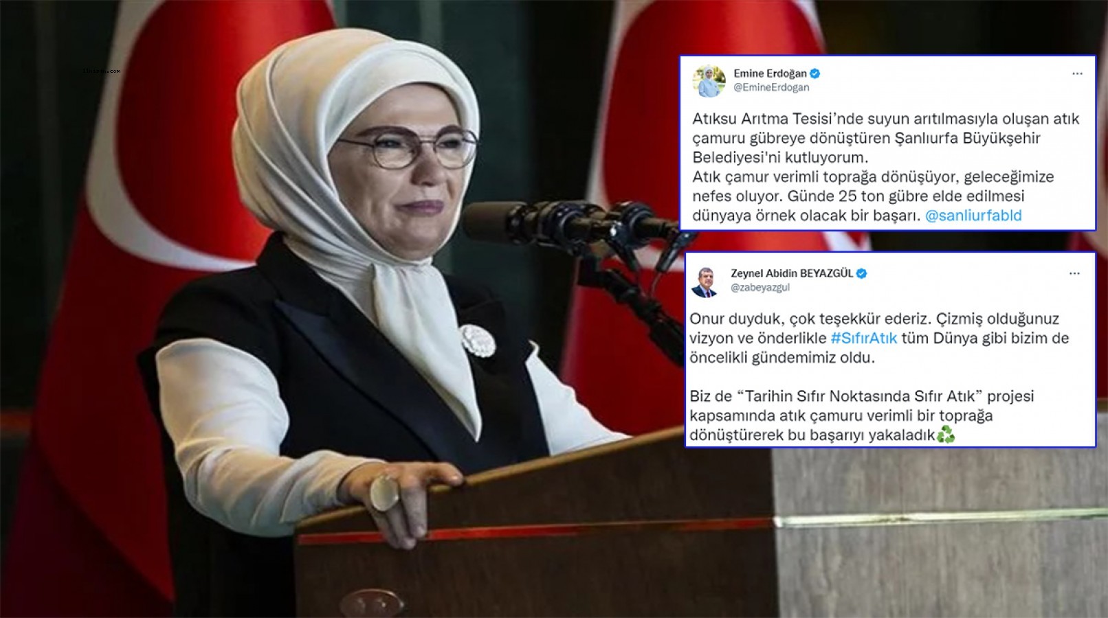 Emine Erdoğan'dan Şanlıurfa Büyükşehir Belediyesi'ne kutlama mesajı;